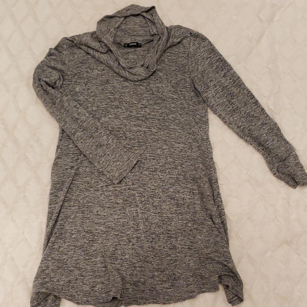 Cowl neck gray dress by SheIn!